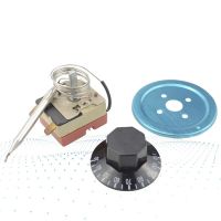 30-110 degree Celsius Adjustable NC Temperature Switch Capillary Thermostat 16A with 2 terminals temperature rotary switch