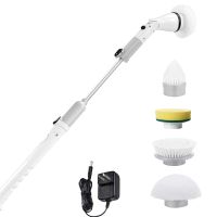 ﹍ஐ Multifunction Electric Cleaning Brush Bathroom Bathtub Kitchen Floor Scrubber Charging Rotating Corner Spin Scrubber Tool Set