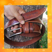 ปลายเฉียง Leather Genuine Goldparko เข็มขัดสุดเท่ ของชาว Cowboy