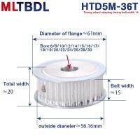 5M 36T พูลลีย์ไทม์มิ่ง Bore8/10/12/14/15/16/18/20/22/24/25/28/30มม.36ฟัน5Mm Pitch16mm กว้างสายพานเวลา HTD รอก