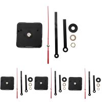 4X Quartz Clock Movement Mechanism DIY Repair Parts Black + Hands