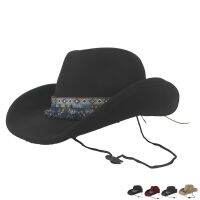 Donne Di Lana Scava Occidentale Cappello Da Cowboy A Tesa Larga A Signora A Outblack Fedora Sombrero Hombre Protezione Di Jazz