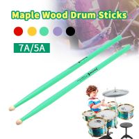 ( Wowww+++ ) ไม้กลอง5A/7A ไม้กลองหลากสี Wood Drum Stick Drumsticks Professional ไม้ตีกลอง ไม้ตี สำหรับห้องซ้อม ราคาถูก อุปกรณ์ ดนตรี อุปกรณ์ เครื่องดนตรี สากล อุปกรณ์ เครื่องดนตรี อุปกรณ์ ดนตรี สากล