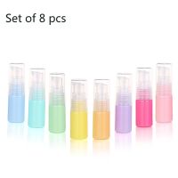 【YF】◆  8Pcs 10ml Color Refillable Bottles Sample Vial Storage Pot