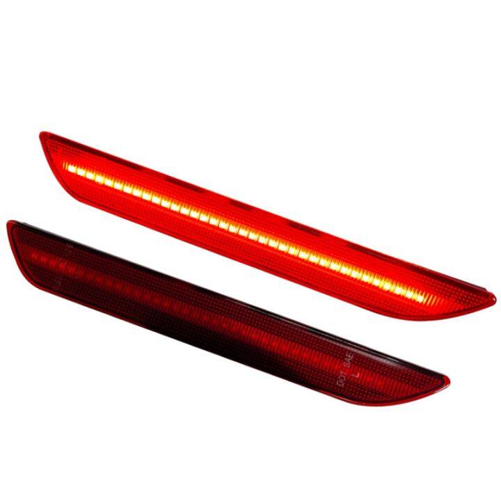 2Pcs LED Rear Side Marker Lights for FordMustang 20152021 Red Rear