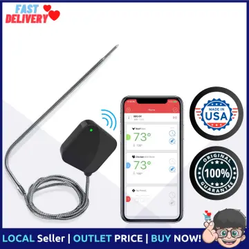 NutriChef Grill Thermometer Round Bluetooth Compatibility Grill Thermometer  in the Grill Thermometers department at