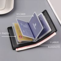 New Mens Wallet 2022 Thin Vertical Wallet Multi-card Card Holder Short Retro Money Clip Wallets Men PU Leather Small Coin Purse