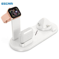 【ถึงใน 3 วัน】ESCAM B-07 3-In-1 แท่นชาร์จ iphone dock แท่นวางชาร์จ iwatch airpods 15W Wireless Apple Watch Charger Iphone Charging Stand แท่นชาร์จไรสาย with 110cm Cable