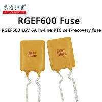 G6การพิมพ์ RGEF600 GF600การฟิวส์ที่คืนสภาพเองได้ด้วยตนเอง PPTC 6A เส้น16V สามารถแทนที่ JK16-600ได้