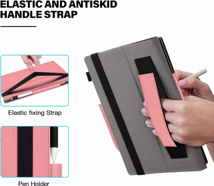 ayotu-folding-case-for-remarkable-2-paper-tablet-10-3-2020-released-with-multi-angle-foldable-design-premium-pen-holder-hand-rest-function-smart-elastic-band-not-fit-for-remarkable-1-pink-pink-remarka