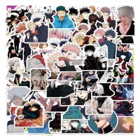 25/50ชิ้นอนิเมะ Jujutsu Kaisen สติ๊กเกอร์เวทมนตร์สติ๊กเกอร์ต่อสู้สติ๊กเกอร์กันน้ำแบบลอกแปะสติกเกอร์สเก็ตบอร์ดสำหรับกระเป๋าแล็ปท็อป