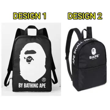 A BATHING APE HEAD BAPE Backpack Black Bag Collection 2019