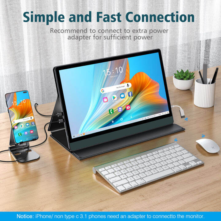 UPERFECT USB Portable Monitor 13.3"; 4K Second Screen Support Remote
