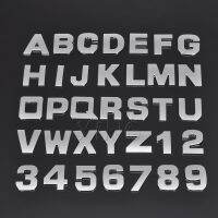 สติกเกอร์ติดรถ25มม. แบบทำมือตัวอักษรดิจิตอลสัญลักษณ์รถจักรยานยนต์สัญลักษณ์หมายเลขรถรูปลอกสำหรับ Bmw Audi Vw ฟอร์ด Nissan Accessories