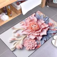 Soft and Quick drying Diatom Mud Floor Mat Anti slip Foot Mat for Bathroom