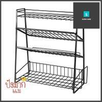 ชั้นวางเครื่องปรุง 4 ชั้น KECH MODISH สีดำ4-TIER SPICE RACK KECH MODISH BLACK **บริการเก็บเงินปลายทาง**