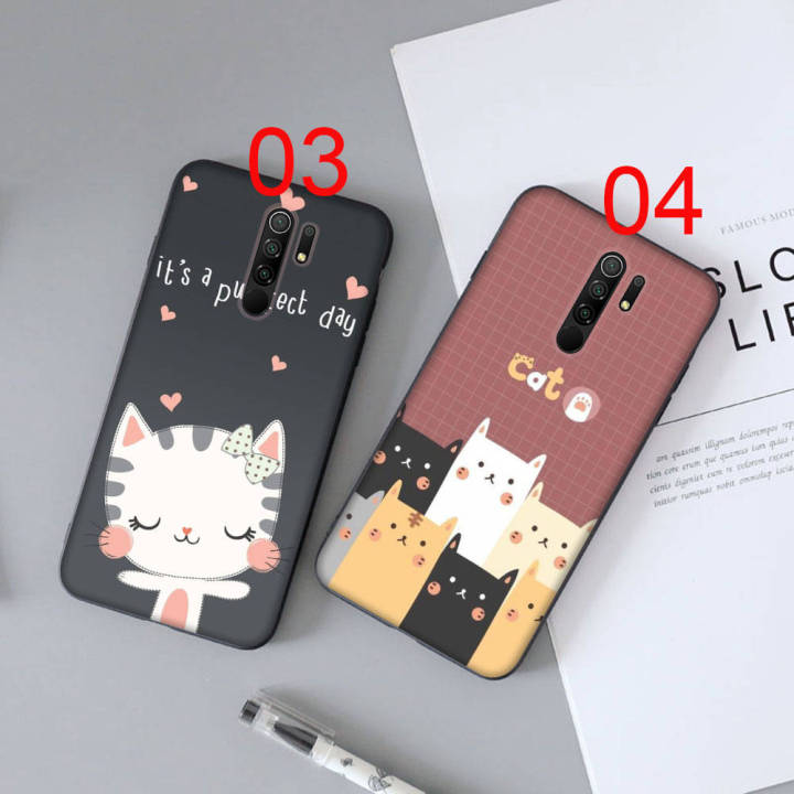 cute-cat-อ่อนนุ่ม-ซิลิโคน-เคสโทรศัพท์-หรับ-xiaomi-redmi-note-11-9t-10c-10s-11i-12-11t-10-max-pro-black-ปก