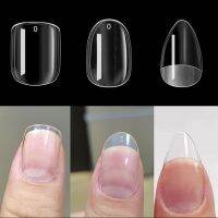 120Pcs XS Short Square Oval Almond Artificial Nail Gel x Tips False Nail Extension Tips Press On Nails