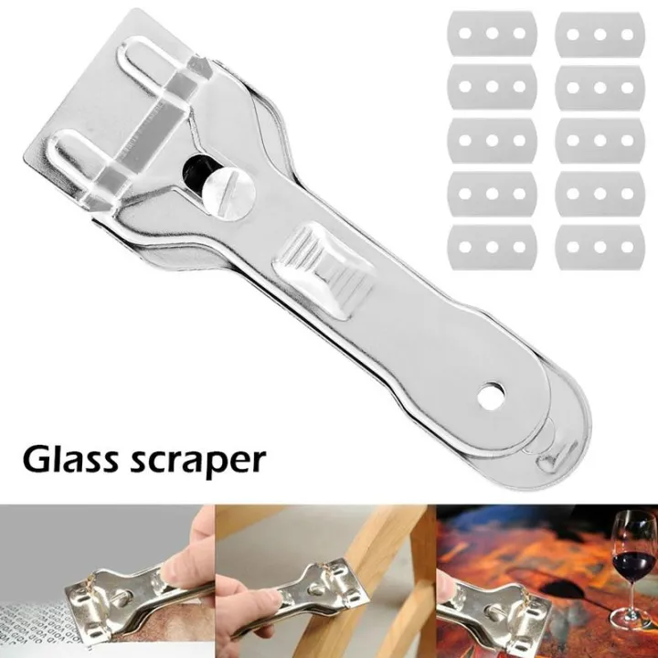 Stainless Steel Scraper Glass Scraper Ceramic Hob Scraper with 10