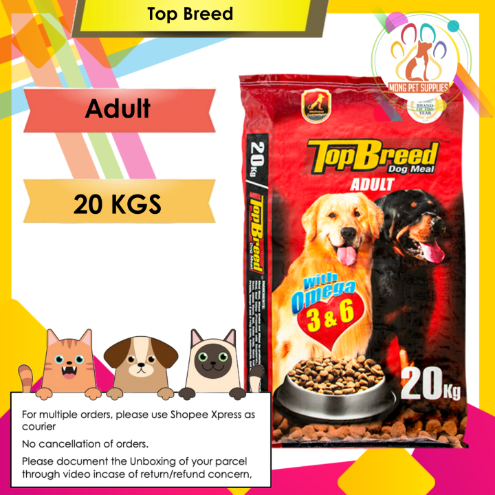 Top Breed Dog Food Adult 20kgs Lazada PH