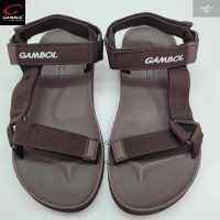 GAMBOL แกมโบล รองเท้าแตะ รัดส้น ผู้ชาย รุ่น GM15017 สีน้ำตาล Size 40-44