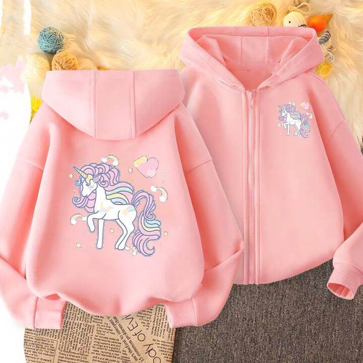 Kids Baby Children's Hoodie Jacket Little Pony Character for Girl's