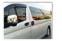 ครอบกระจก รถตู้ TOYOTA Commuter  Hiace 2019 โครเมี่ยม