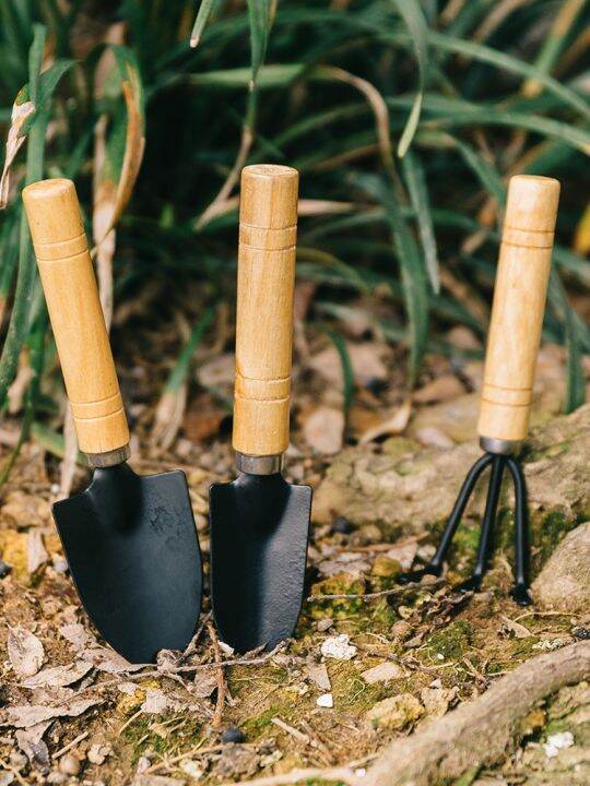 3 In 1 Mini Gardening Composting Tool Set (spade + Shovel + Rake) Alat 