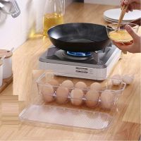 30 Egg Holder Refrigerator Storage Box Container for Eggs Tray with Lid Kitchen Utensil Organizer 3Pack (Clear)