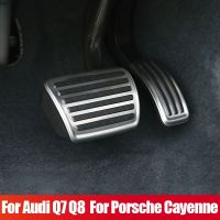 For Audi Q7 4M 2016- 2022 For Audi Q8 2019-2022 For Porsche Cayenne 2018- 2020 2021 2022 Car Fuel Brake Pedals Cover Accessories Pedals  Pedal Accesso