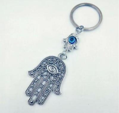 กรีกตุรกี Evil Eye แขวนผนัง Amulet, Kabbalah &amp; Evil Eye สำหรับกุญแจรถกระเป๋า Charm Key Ring กระเป๋าถือคู่พวงกุญแจของขวัญ