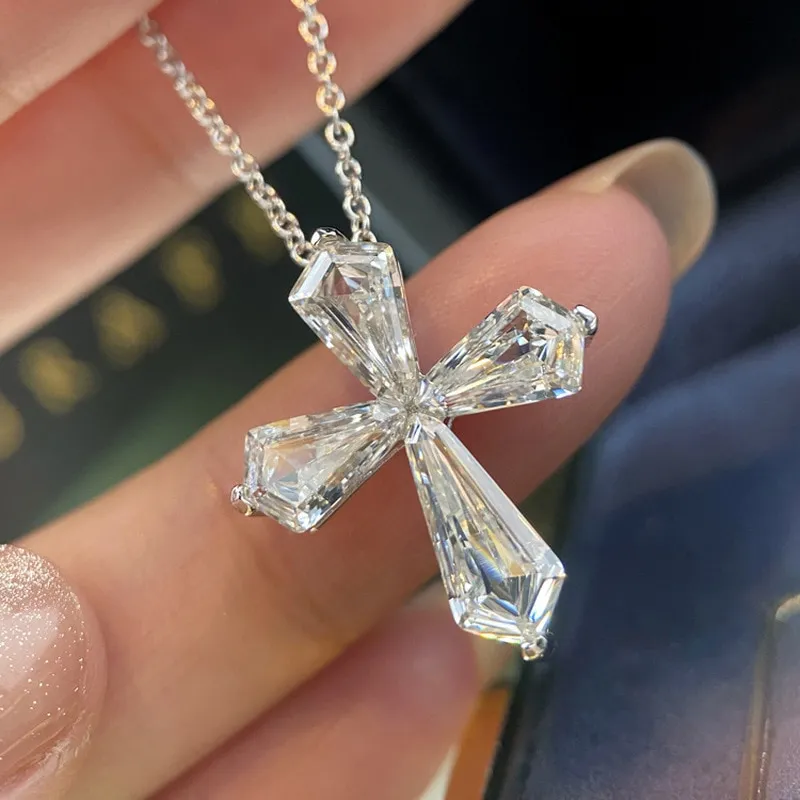 Details more than 143 lab diamond cross necklace best songngunhatanh