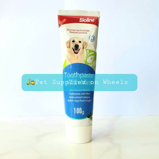【COD】 BIOLINE DOG TOOTHPASTE 100g Lazada PH
