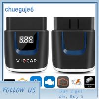 CHUEGUJE6เครื่องสแกน OBD อัตโนมัติแบบบลูทูธ4/0 ELM327เครื่องตรวจจับความผิดพลาดสำหรับ IS/Android เครื่องทดสอบปัญหารถยนต์ ODB2วินิจฉัยรถสแกนเนอร์เครื่องอ่านโค้ด