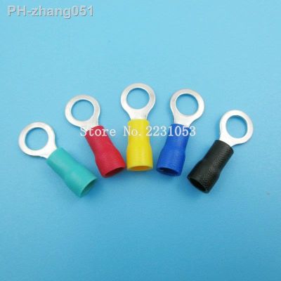 50PCS/LOT RV1.25-8 Ring Insulated Wire Connector Electrical Crimp Terminal RV1.25-8 Cable Wire Connector RV1-8