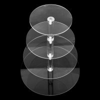 แท่นที่แสดงเค้กอะคริลิค3/4/5/6/ 7ชั้นโปร่งใสสำหรับงานปาร์ตี้ของตกแต่งปาร์ตี้วันเกิดแต่งงานที่วางคัพเค้กถอดออกได้สินค้าดีเชื่อถือได้
