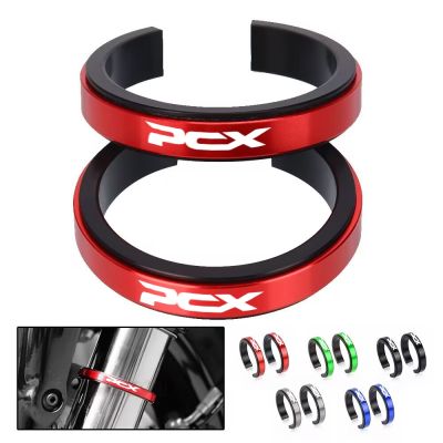 ◊ 31-35mm PCX Motorcycle Shock Absorber Auxiliary Adjustment Ring CNC Accessories for Honda PCX 150 160 2022 Front Fork Suspension