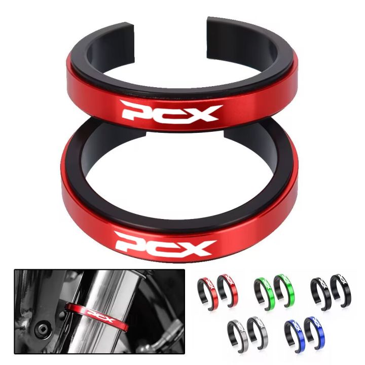 31-35mm-pcx-motorcycle-shock-absorber-auxiliary-adjustment-ring-cnc-accessories-for-honda-pcx-150-160-2022-front-fork-suspension