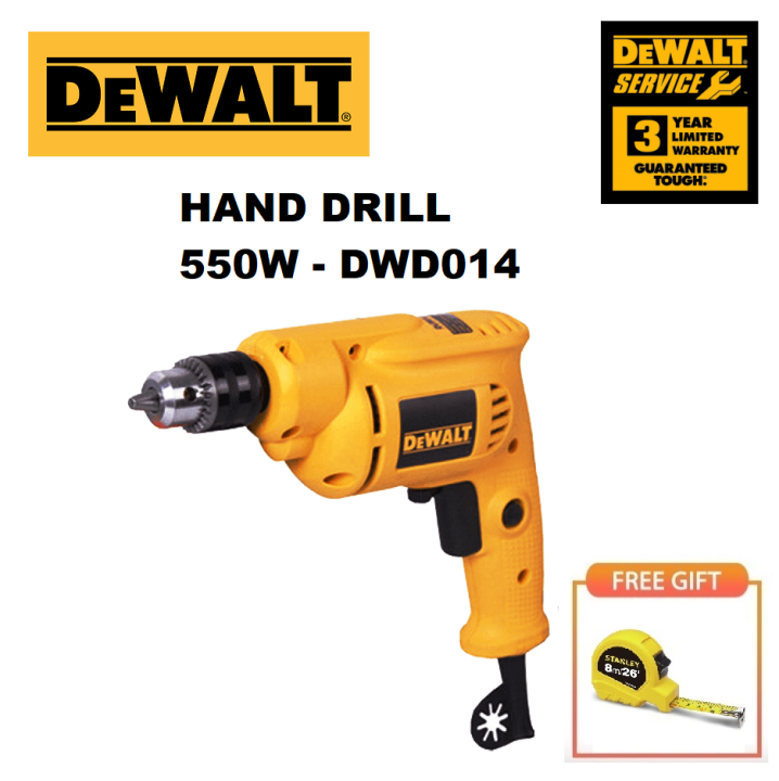 DEWALT 550W ROTARY HAND DRILL 10MM DWD014 Lazada