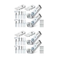 4 Pcs Hinge Bifold Door Hardware Repair Kit Sliding Closet Door Kit Folding Pocket Door Parts Set