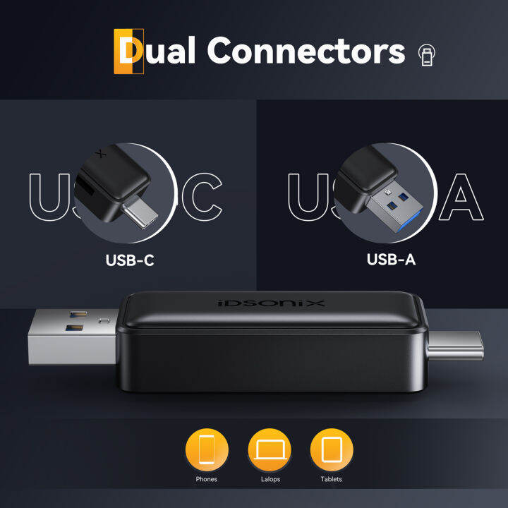 idsonix-tf-sd-พอร์ตคู่-usb3-0ส่งเครื่องอ่านการ์ด5gbps-ใช้ได้กับ-windows-series-mac-os-linux-และระบบอื่นๆ