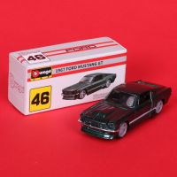 Bburago รุ่น1:64รถขนาดเล็กยานพาหนะดายแคสเบนซ์ออดี้ฟอร์ดรุ่น MUSTANG GT ของเล่นแบบชุดสะสมจำลองสำหรับเป็นของขวัญเด็กผู้ชาย