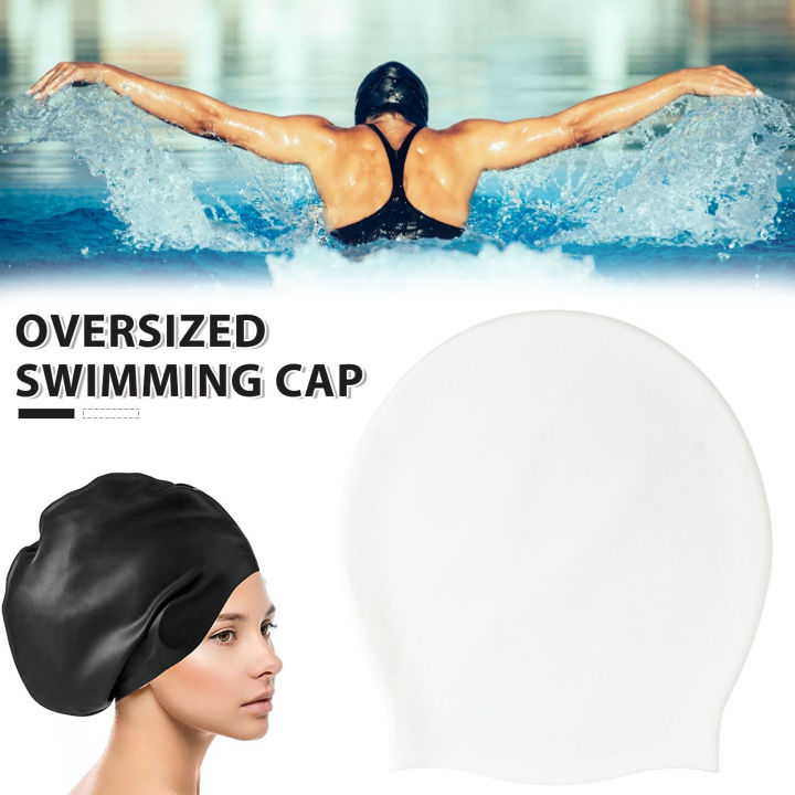 extra-large-swim-cap-for-long-hair-girls-waterproof-silicone-swimming-cap-extra-large-swim-cap-comfort-elastic-swimming-cap