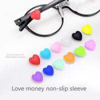 10 Pairs Anti-slip Eyeglass Ear Grips Hook Lovely Heart-shape Multicolor Children and Adults Sport Eyeglass Strap Holder Eyewear case