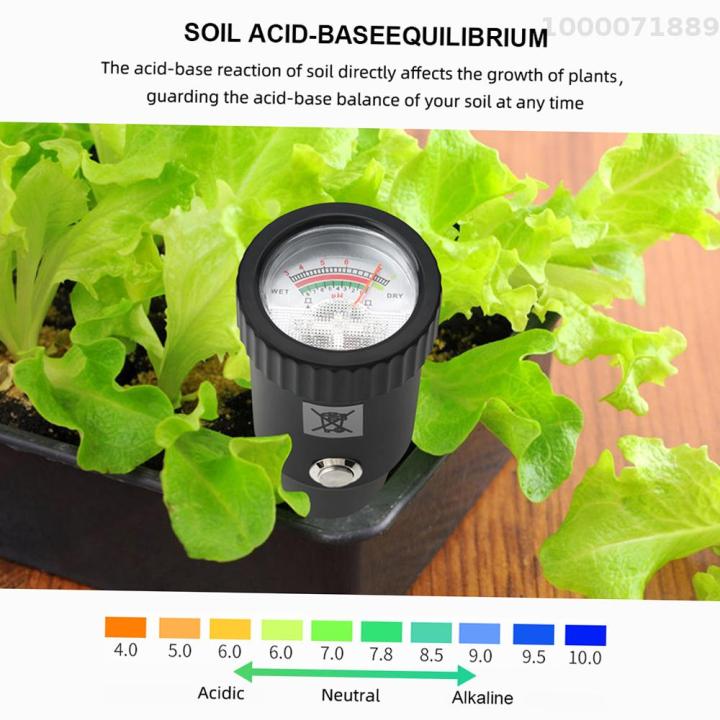 มาตรวัดความชื้นในดินพร้อมเครื่องทดสอบดินปะเก็นกันน้ำตัวชี้วัดดินค่า-ph-ตัวชี้และตัวชี้เครื่องวัดความชื้นดินค่า-ph-แบบ2-in-1สำหรับสวนเรือนกระจกสนามหญ้าฟาร์ม