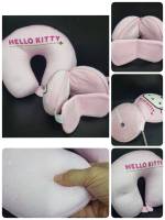 หมอนรองคอ Hello Kitty หนานุ่มสีชมพู ลายคิตตี้สุดน่ารัก ลิขสิทธิ์แท้จากบริษัท เหมาะสำหรับพกพาเพื่อเดินทาง หรือใช้ในที่ทำงาน