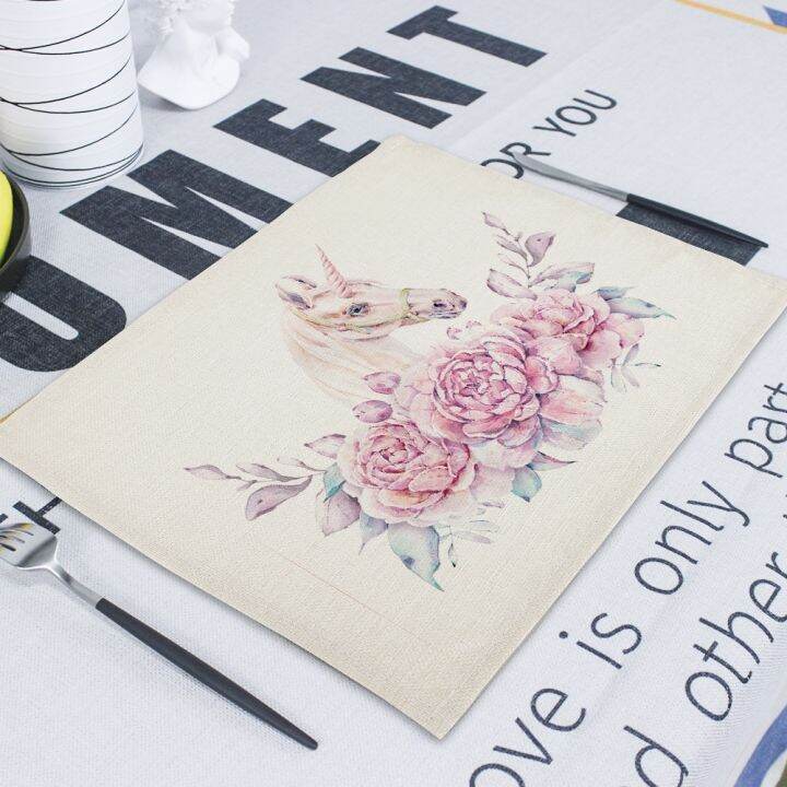 lz-1pcs-unicorn-fashion-pattern-table-mat-creative-beauty-flower-table-napkin-for-wedding-kitchen-decor-placemat-dining-mat-for-cup