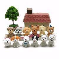 Mini Dog Puppy Miniature Cartoon Animal Figurine Cake Decoration Resin Craft Fairy Garden Decor Home Ornament DIY Accessories
