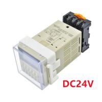 Dh48s-S ดิจิตอล Ac 220V วงจรการทำซ้ำรีเลย์หน่วงเวลาตั้งโปรแกรมได้มีความแม่นยำสูงตัวตั้งเวลาหน่วงเวลา Dh48s หลอดไฟอะแดปเตอร์220V 12V