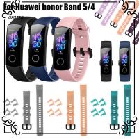 GXQTTR คลาสสิค กีฬา สีสัน สายรัดข้อมือ For Honor Band 5 4 สายสำรอง ซิลิโคน สายนาฬิกา